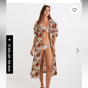 Lightestspun Cover-Up Maxi Shirtdress in Daydream Floral